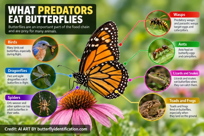 What Predators Eat Butterflies